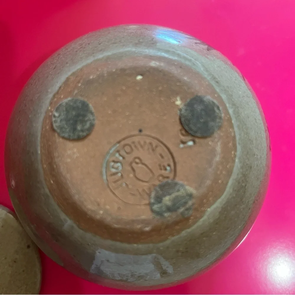 Vintage Jugtown Ware Pottery Small Bowl With Lid 1991 - Picture 7 of 7